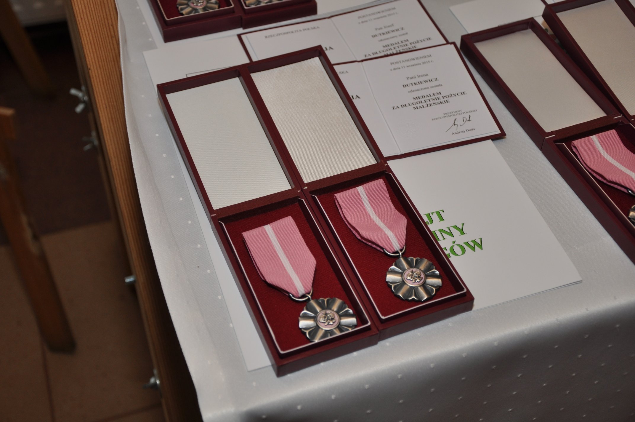 Medale za Długoletnie Pożycie Małżeńskie