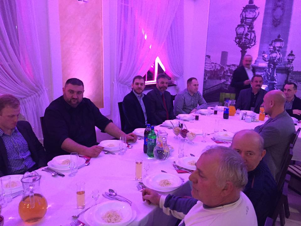 Delegacja GKS-u Rzgów na spotkaniu wigilijnym Konińskiego Okręgowego Związku Piłki Nożnej