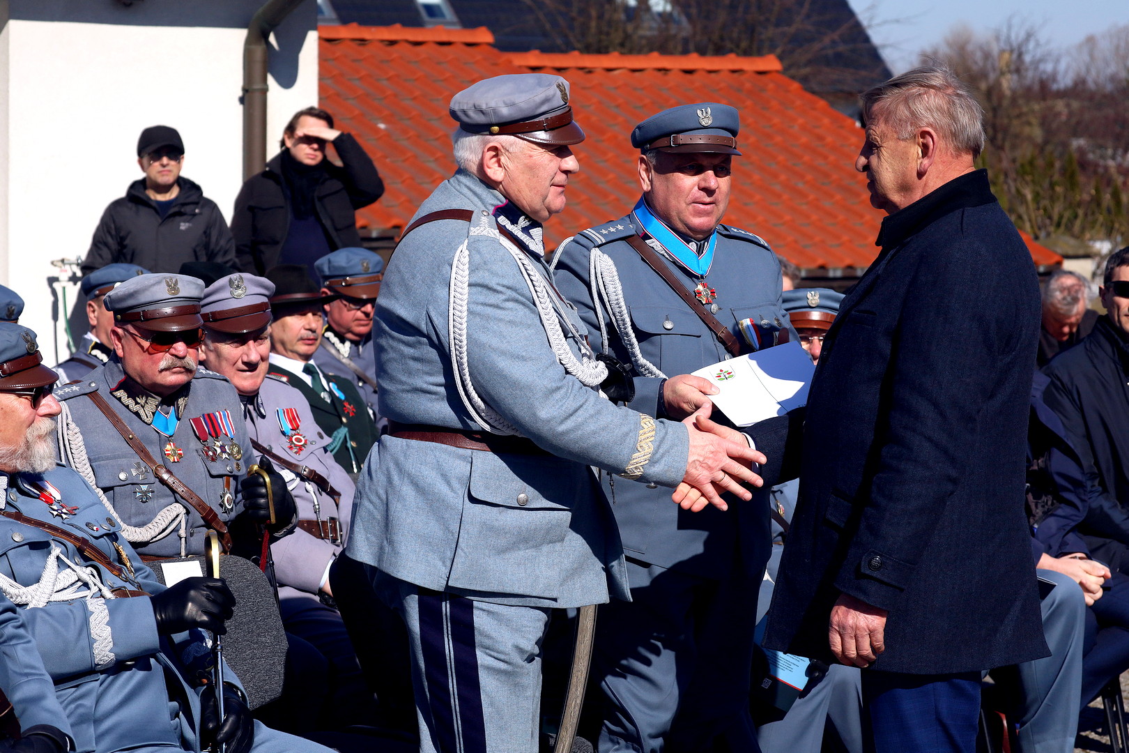 Uroczyste odsonicie pomnika Marszaka Jzefa Pisudskiego.